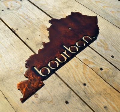 Custom Painted Kentucky Bourbon Wall Art