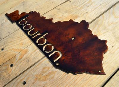 Custom Painted Kentucky Bourbon Wall Art