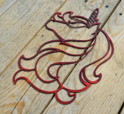 Custom Candy Painted Unicorn Wall Art