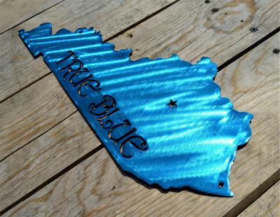 Custom Painted Kentucky True Blue Wall Art