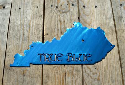 Custom Painted Kentucky True Blue Wall Art