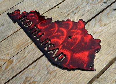 Custom Painted Kentucky Red Till Dead Wall Art