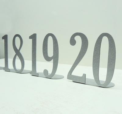 Metal Table Numbers- Single Digit