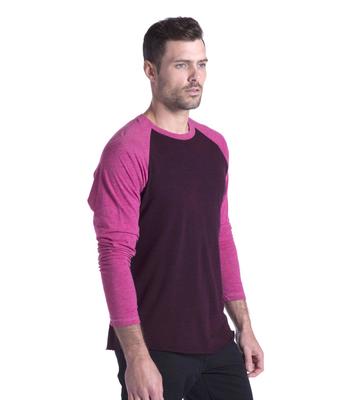 MEN'S TRI-BLEND LONG SLEEVE RAGLAN - OVERDYED