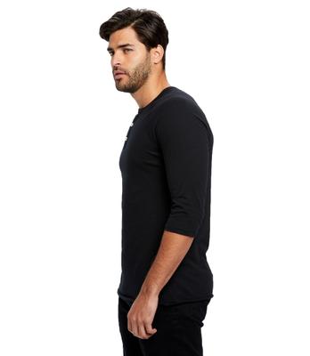 UNISEX 3/4 SLEEVE RAGLAN HENLEY