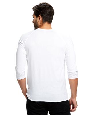 UNISEX 3/4 SLEEVE RAGLAN HENLEY