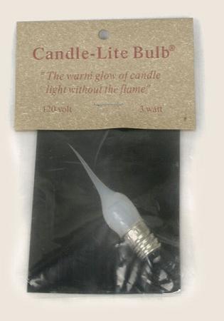 3 WATT SMALL CANDLE-LITE LIGHT BULB