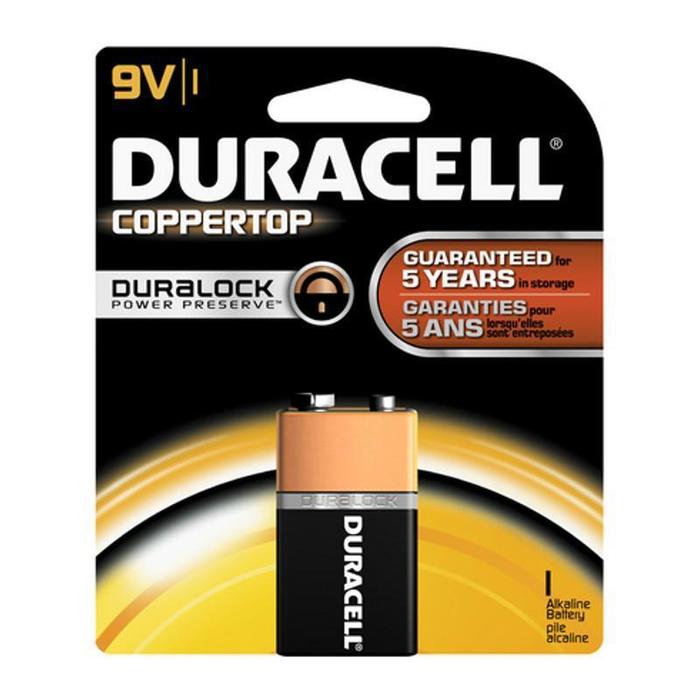 Duracell Coppertop Duralock 9V1 Alkaline Battery (48 Cards of 1)