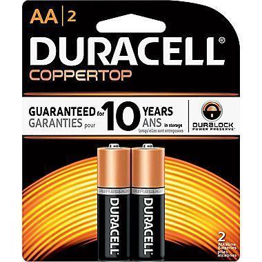 Duracell Coppertop Duralock AA2 Alkaline Battery (56 Cards of 2)
