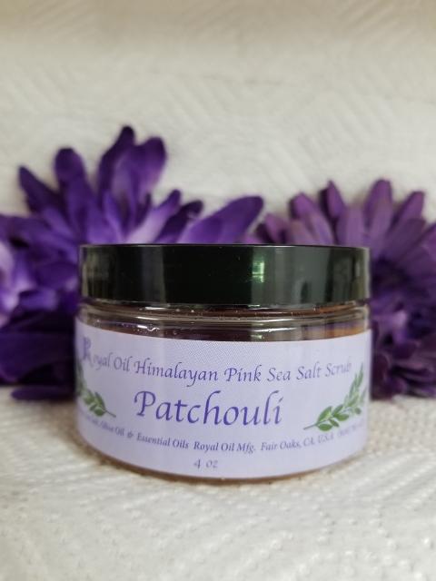 HIMALAYAN SEA SALT SCRUB PATCHOULI (SANDALWOOD & PATCHOULI BLEND) (4OZ)