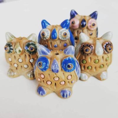 Ceramic Owl Incense Holdern