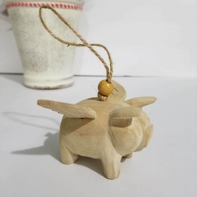 Christmas Ornament Angel Pig