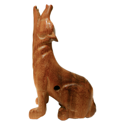 8" Wooden Wolf