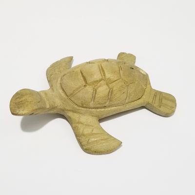 Green Wooden Turtle