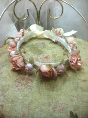 Couture Blush Pink Headband/Hallow for Flower Girl