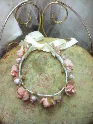 Couture Blush Pink Headband/Hallow for Flower Girl