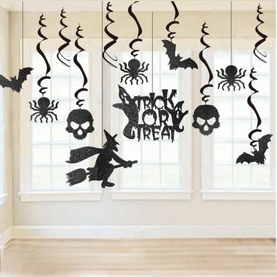 Spooky Glitter Halloween Swirls