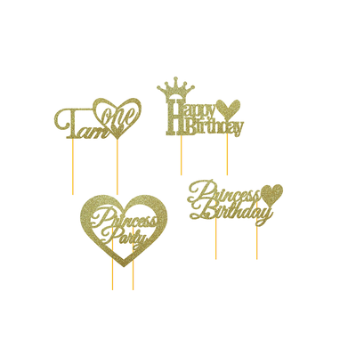 Birthday Glitter Cake Topper
