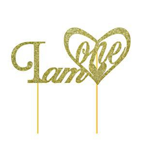 Birthday Glitter Cake Topper