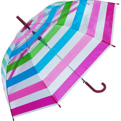 WHOLESALE CLEAR COLOR STRIPES UMBRELLA