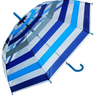 WHOLESALE CLEAR COLOR STRIPES UMBRELLA