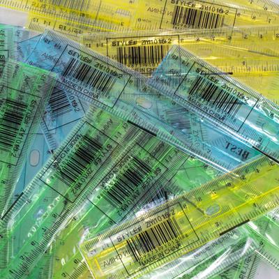 6 Inch Translucent Wholesale Rulers in 3 Assorted Colors - Case of 240 Bulk School Supplies