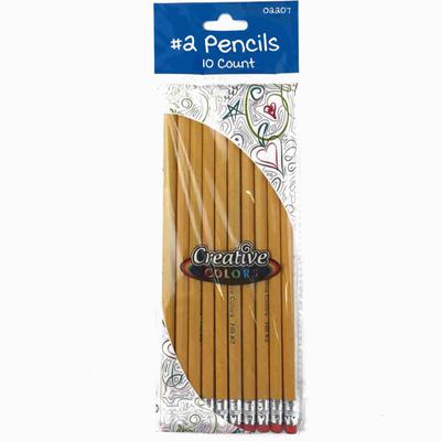 Wholesale 10 Piece Yellow Pencils Set - Bulk School Supplies Case of 96 - CS02207-YELLOW-96