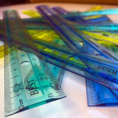 Wholesale 12 Inch Translucent Rulers in 3 Assorted Colors - Case of 240 Bulk School Supplies