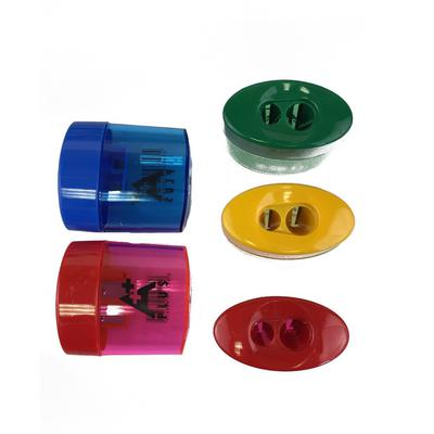Wholesale Dual Enclosed Pencil Sharpener in 4 Assorted Colors - Bulk School Supplies Case of 240 - AGN60202-2-ASST-240