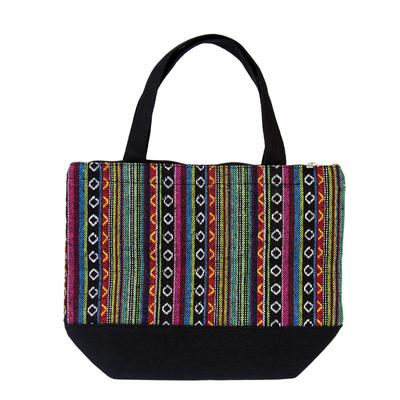 Insulated Wholesale Lunch Bags in 3 Assorted Jute Prints - Wholesale Case of 24 - 234-JUTE-24