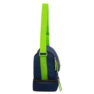 10" Bulk School Supplies Dual Compartment Cooler in 5 Assorted Colors - Wholesale Case of 24 Lunch Boxes - C5577-24