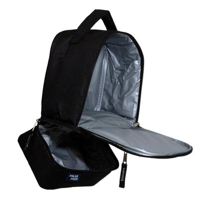 11" Wholesale Insulated Lunch Cooler with Multiple Compartments in 4 Assorted Colors - Bulk Case of 24 Lunch Boxes - CP5583-24