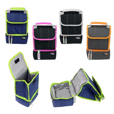 Wholesale 10" Roll Top Cooler Lunch Bag in 4 Assorted Colors - Case of 24 - C5557-24
