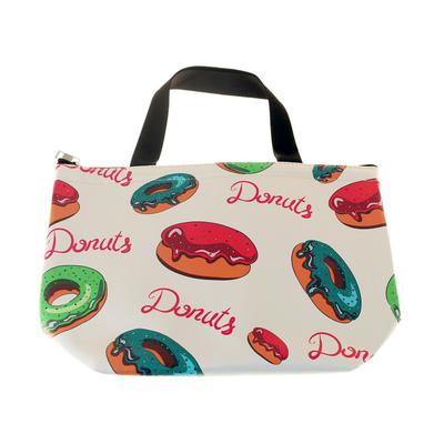 Wholesale Insulated Lunch Tote in Donut Print - Case of 24 - 9802-DONUT-24