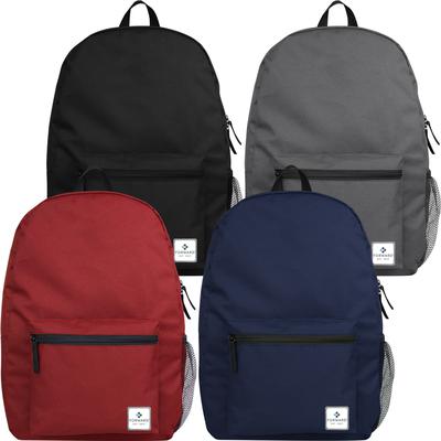 Forward 19" Classic School Backpack with Side Mesh Pocket - 4 Colors