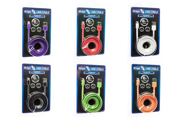 6FT iPhone Flat USB Cable