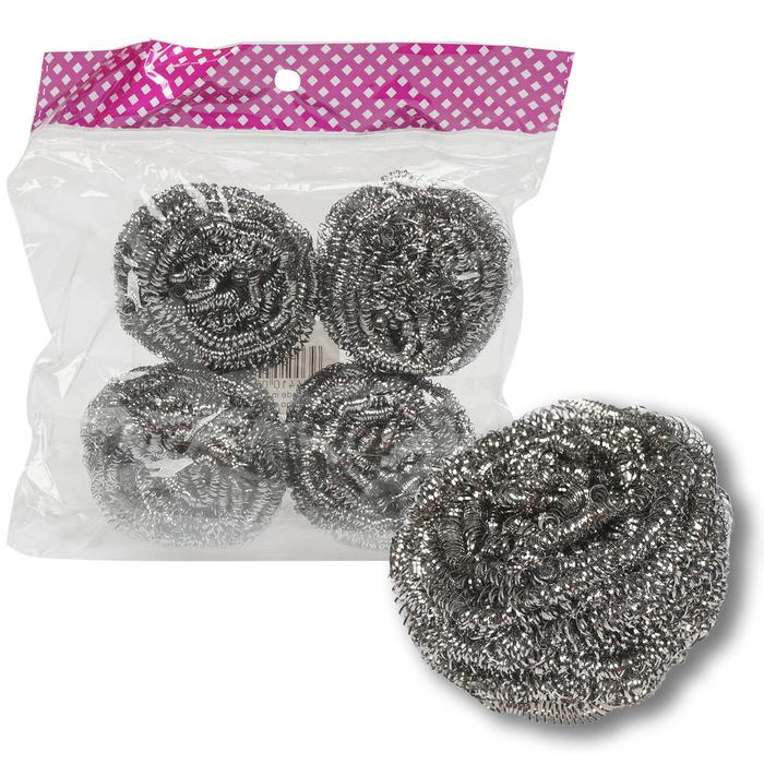 Metal Scrubber - 4 Pack