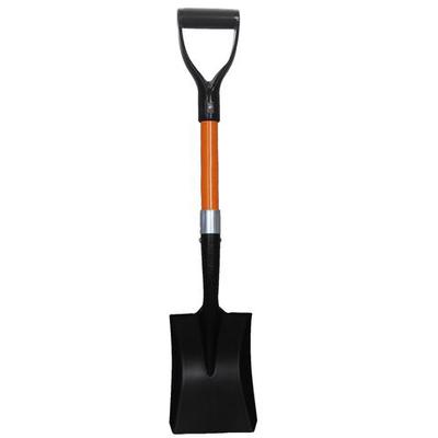 Ashman Mini Square Shovel – D-Cup Mini Handle Square Shovel – Sturdy build and easy to use – High Quality Material with firm Fiberglass 20 Inch Handle