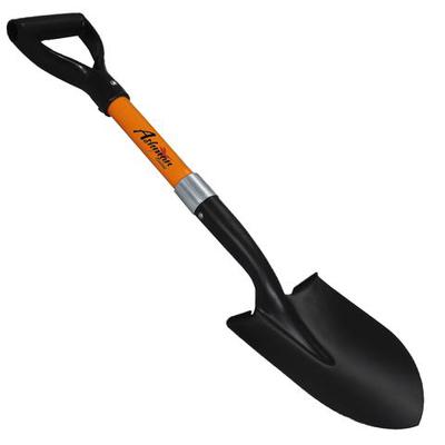 Ashman Mini Round Shovel | 20 Inch Short Handle Round Shovel with D Handle Grip | Fiber Glass Handle with a Sturdy Blade | Multipurpose Premium Round Point Blade Shovel with strong build & construction?