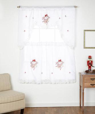 Holiday Kitchen Curtain Set