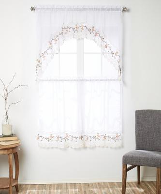 Rose Garden 3PC Macrame Embroidered Kitchen Set ^1