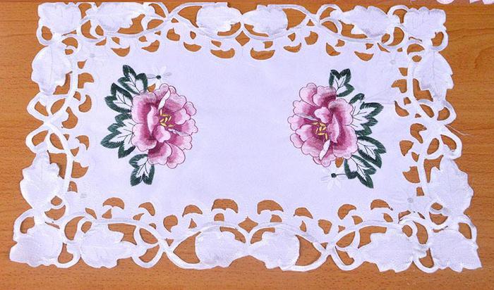 Holiday Themed Hand Embroidered Placemats