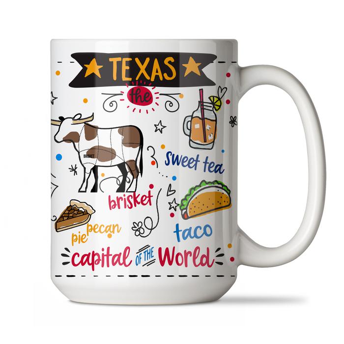 TEXAS FOODS – CERAMIC MUG