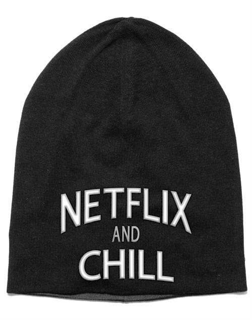 Netflix & Chill Embroidered Beanie