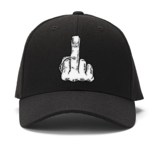 Middle Finger Embroidered Wool Cap