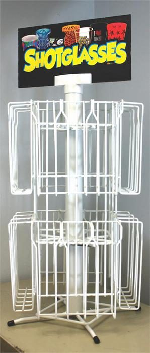 Shot Glass Rack - 144 Pieces + Rack