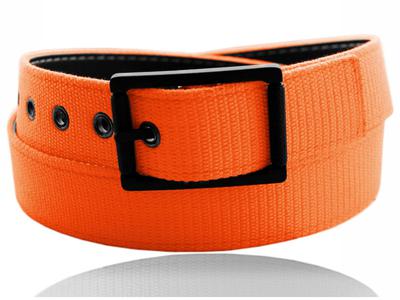 Reversible PU And Canvas Belt WB2188-Orange