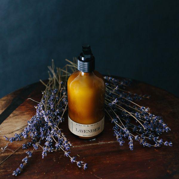 Birch & Main - Vegan Lavender Body Lotion Glass Bottle