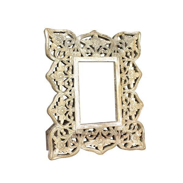 Mela Artisans - Adrienne Frame 4x6 in Whitewash