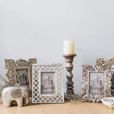 Mela Artisans - Adrienne Frame 4x6 in Distressed Gold